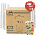 16oz 98mm Rim Clear PET Disposable Cold Cup Lids -1000 Count