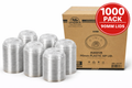 90mm Sip Clear PET Disposable Cold Cup Lids - 1000 Count